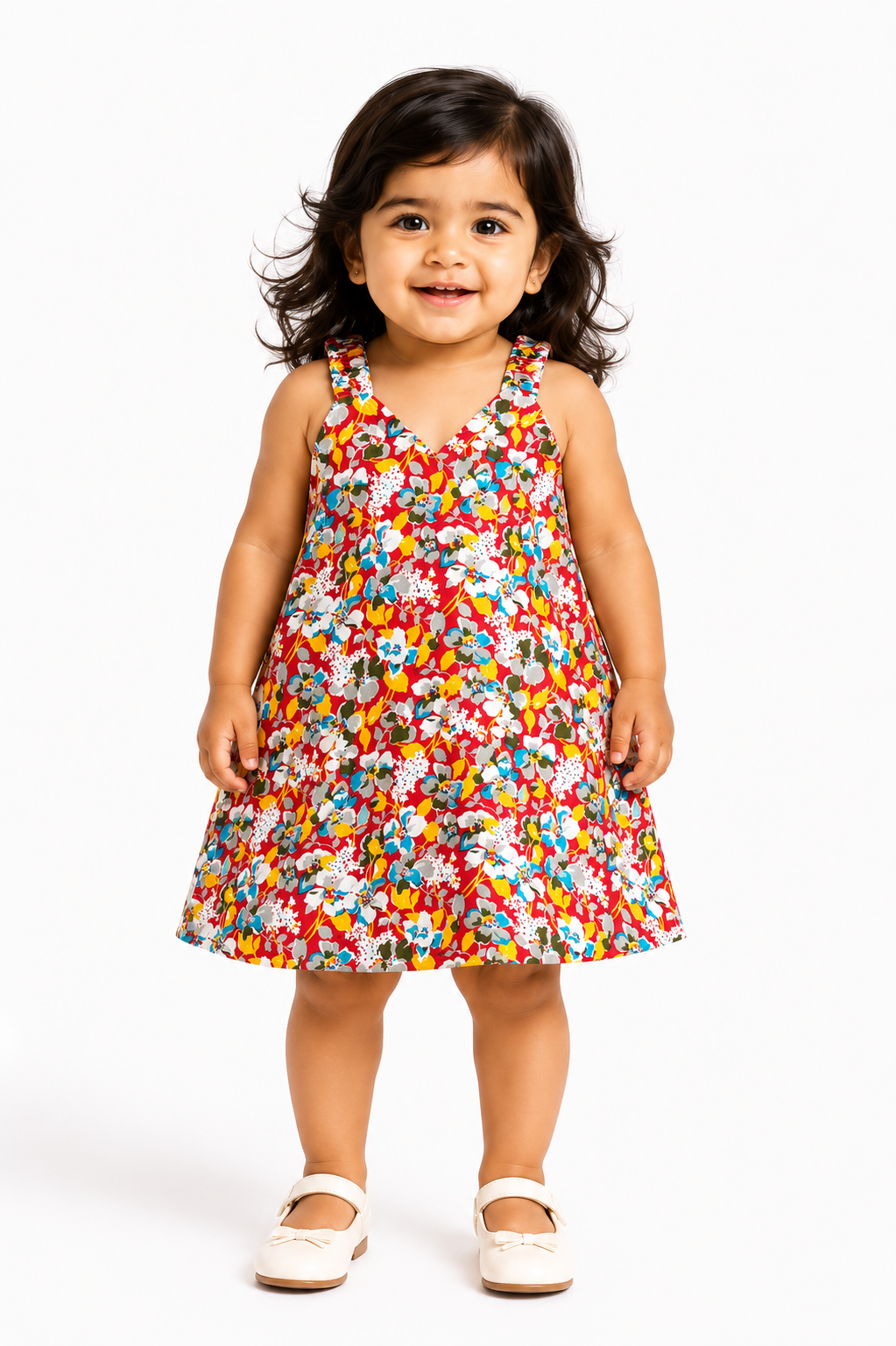 Girls Daily Wear Frock - Multicolor1 (3M - 1 Year)