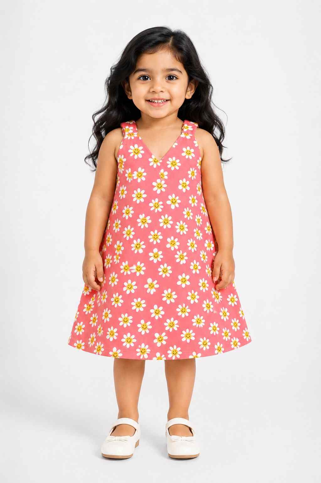 Girls Daily Wear Frock - Floral (1 - 2 Years)