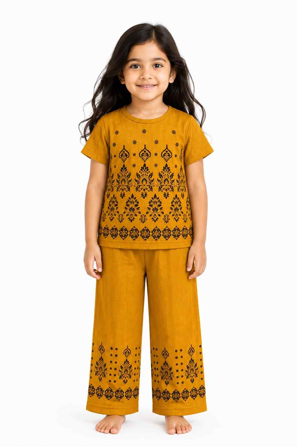 Girls Coord set (Yellow)