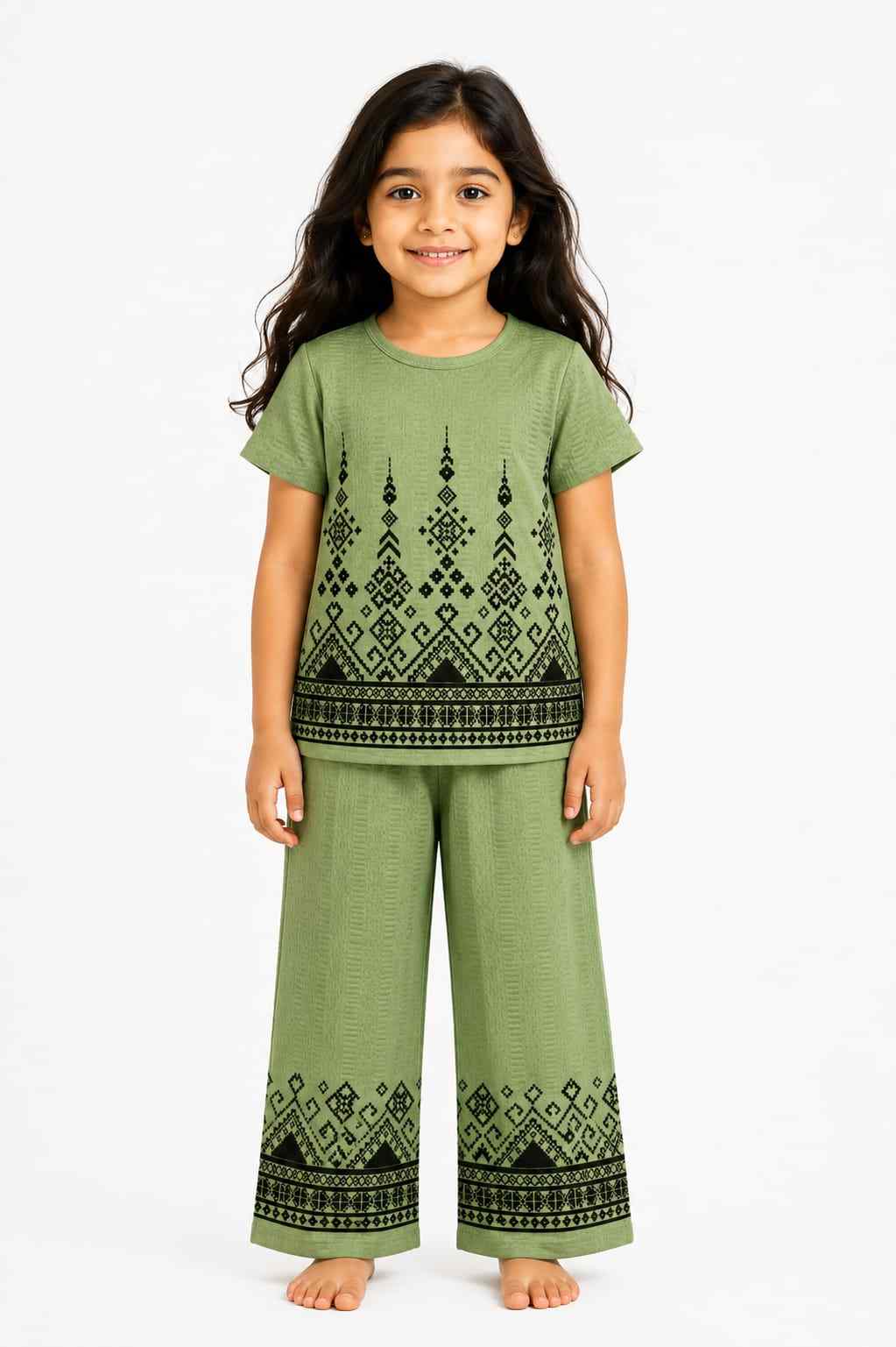 Girls Coord set (Pista Green)