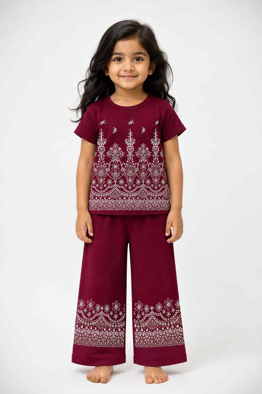 Girls Coord set (Red)
