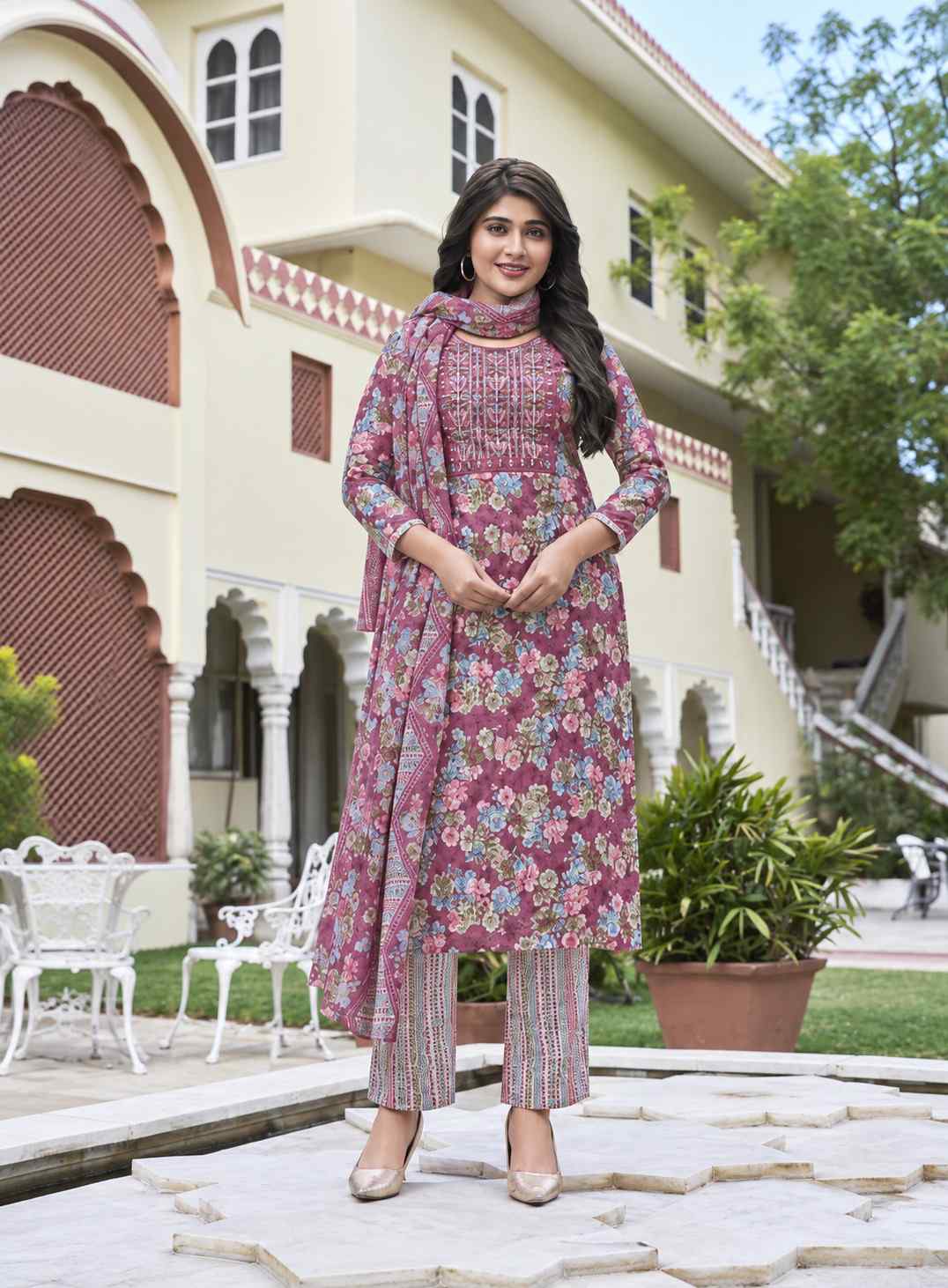 Women's Kurti set- Maroon
